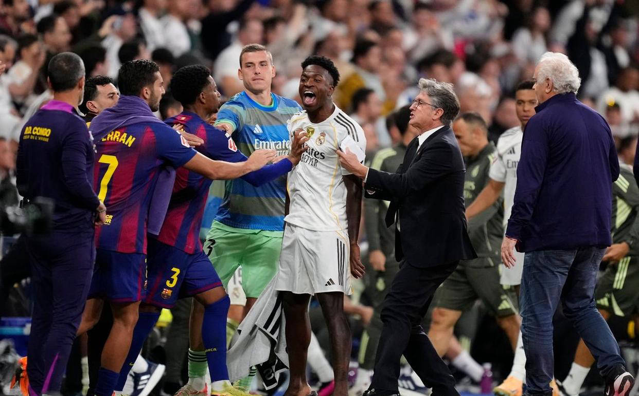 ชัยชนะของเรอัล มาดริดเหนือบาร์เซโลนาจุดชนวนเหตุปะทะหลังข้อพิพาทระหว่างวินิซิอุสและยามาลทวีความรุนแรงขึ้น การแข่งขัน ทั้งสองทีม ผู้เล่น