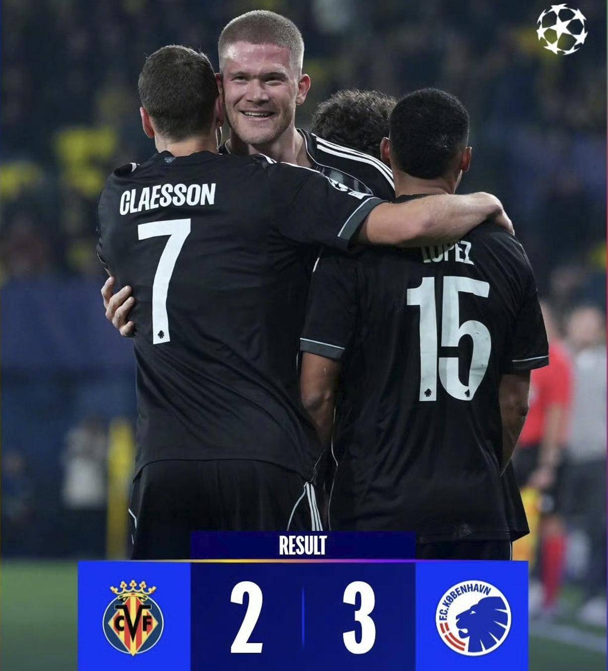 2-3! อีกหนึ่งความพลิกล็อกในแชมเปียนส์ลีก: ทีมอันดับสามจากลาลีกาพ่ายแพ้ในช่วงท้ายเกมต่อทีมอันดับห้าจากเดนมาร์ก! ด้วยเพียงหนึ่งแต้มจากหกนัด การตกรอบใกล้เข้ามาแล้ว_บียาร์เรอัล_บาร์เซโลนา_การแข่งขัน