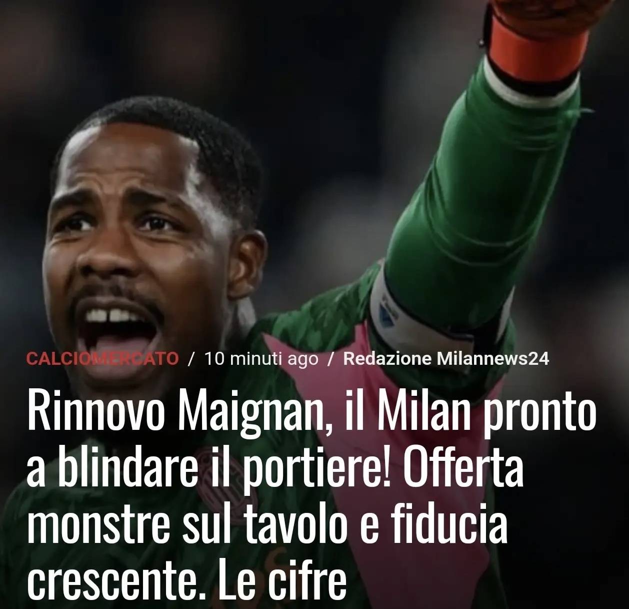 สื่ออิตาลีเปิดเผย: มิลานแสดงความจริงใจในการต่อสัญญากับเมนญอง โดยเสนอเงินเดือนพื้นฐาน 5 ล้านยูโรบวกโบนัส!_คำพูด_ทีม