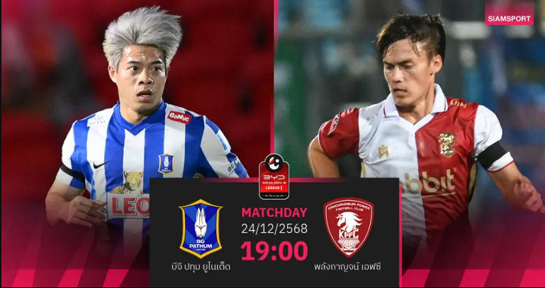 วิเคราะห์บอล บีจี ปทุม พบ พลังกาญจน์ (24 ธ.ค. 68) : บีจีโชว์แกร่งในบ้าน