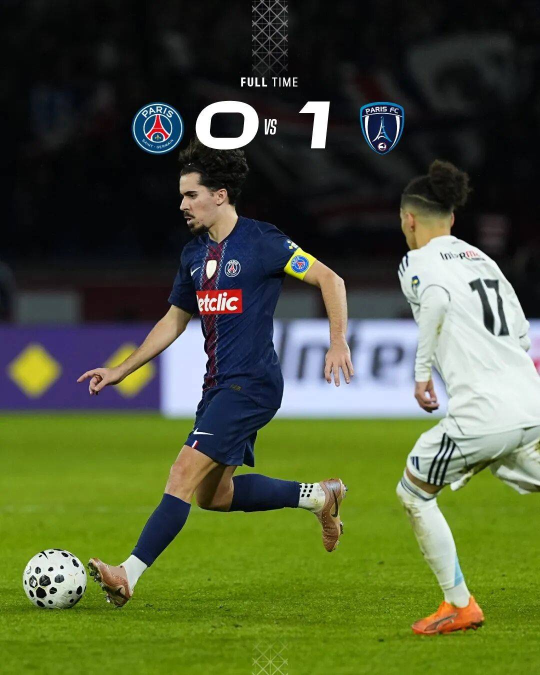 ลีกเอิง: ปารีส แซงต์-แชร์กแมง พ่ายแพ้อย่างหนักในเกมดาร์บี้; ลีลล์ ส่งผู้เล่นชุดสำรองลงสนามเนื่องจากมีผู้เล่นบาดเจ็บจำนวนมาก_ฟุตบอลถ้วย_บ้าน_ลียง
