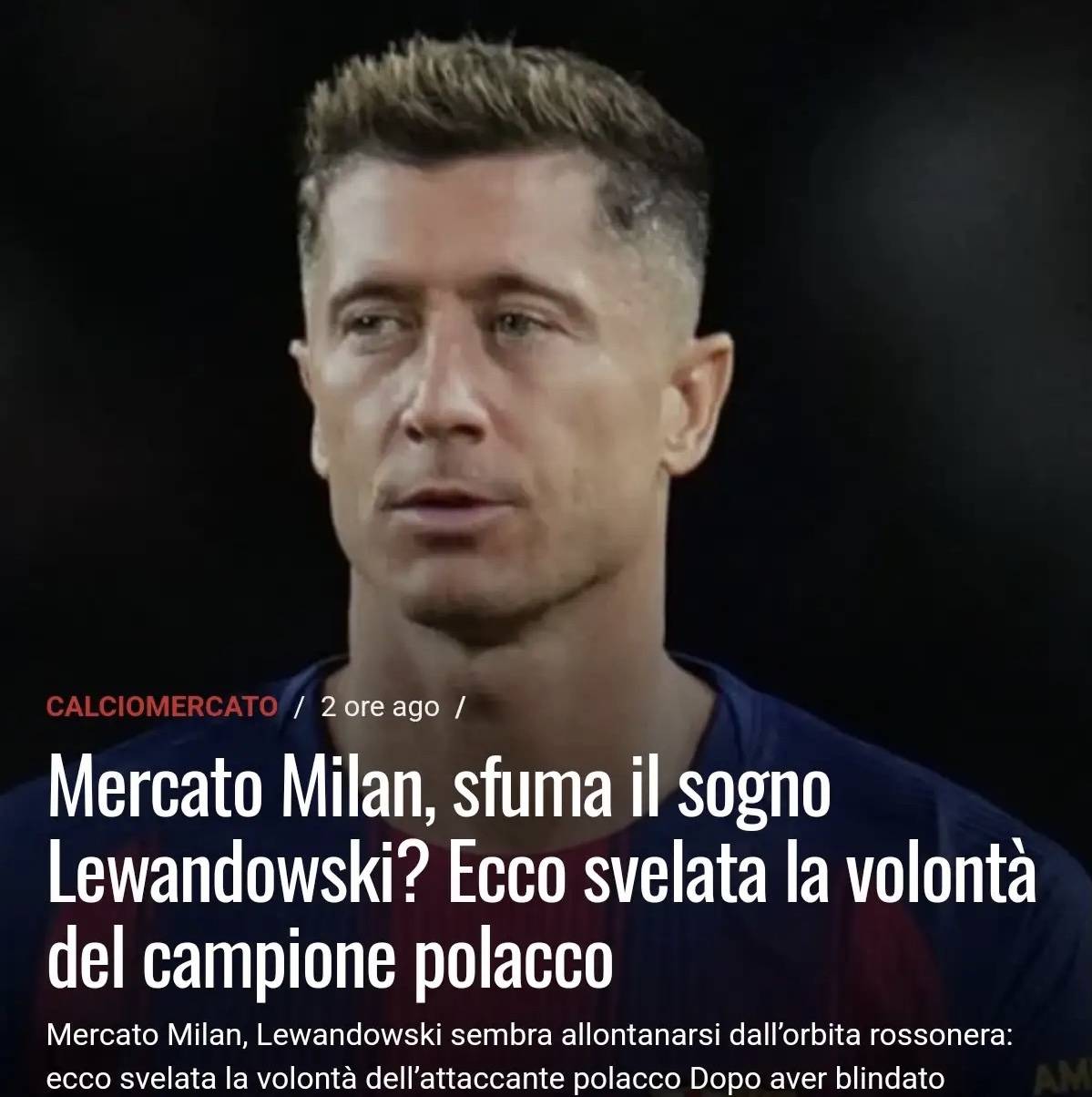 สื่ออิตาลีรายงาน: เลวานดอฟสกี้เริ่มห่างไกลจากมิลานมากขึ้น โดยมีสโมสรจากซาอุดีอาระเบียเป็นจุดหมายหลัก โปแลนด์ แรงดึงดูด บาเยิร์น มิวนิค