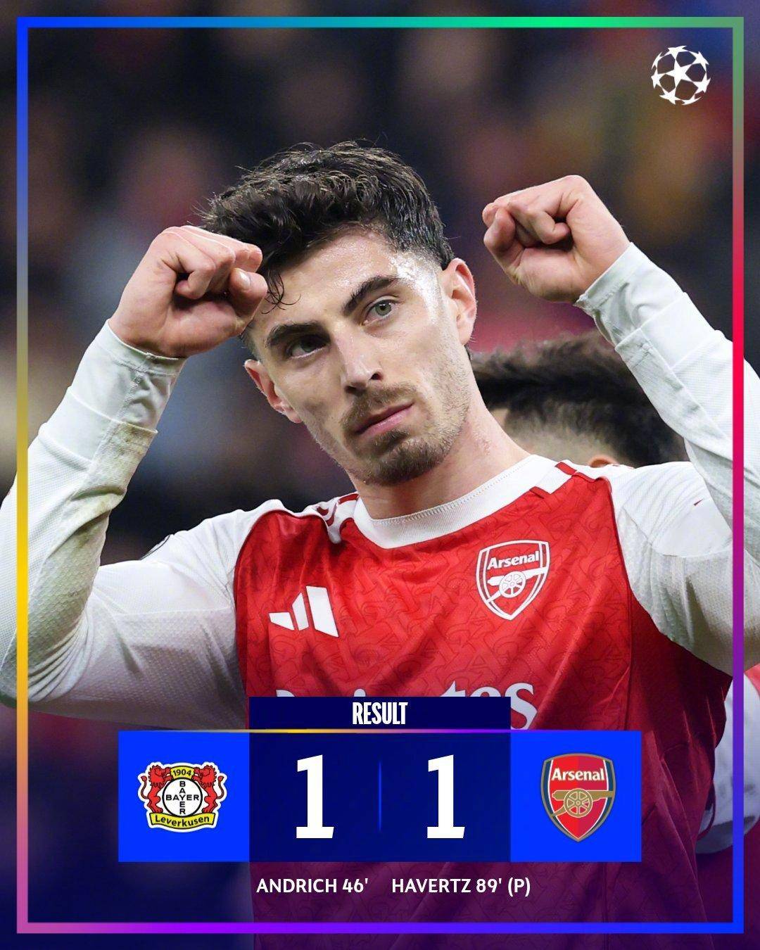 กลิ่นร้อน | Havertz Penalty Kicks The Old Master! อาร์เซนอล 1-1 เลเวอร์คูเซ่น แชมเปี้ยนส์ลีก 8 เกม จบสกอร์