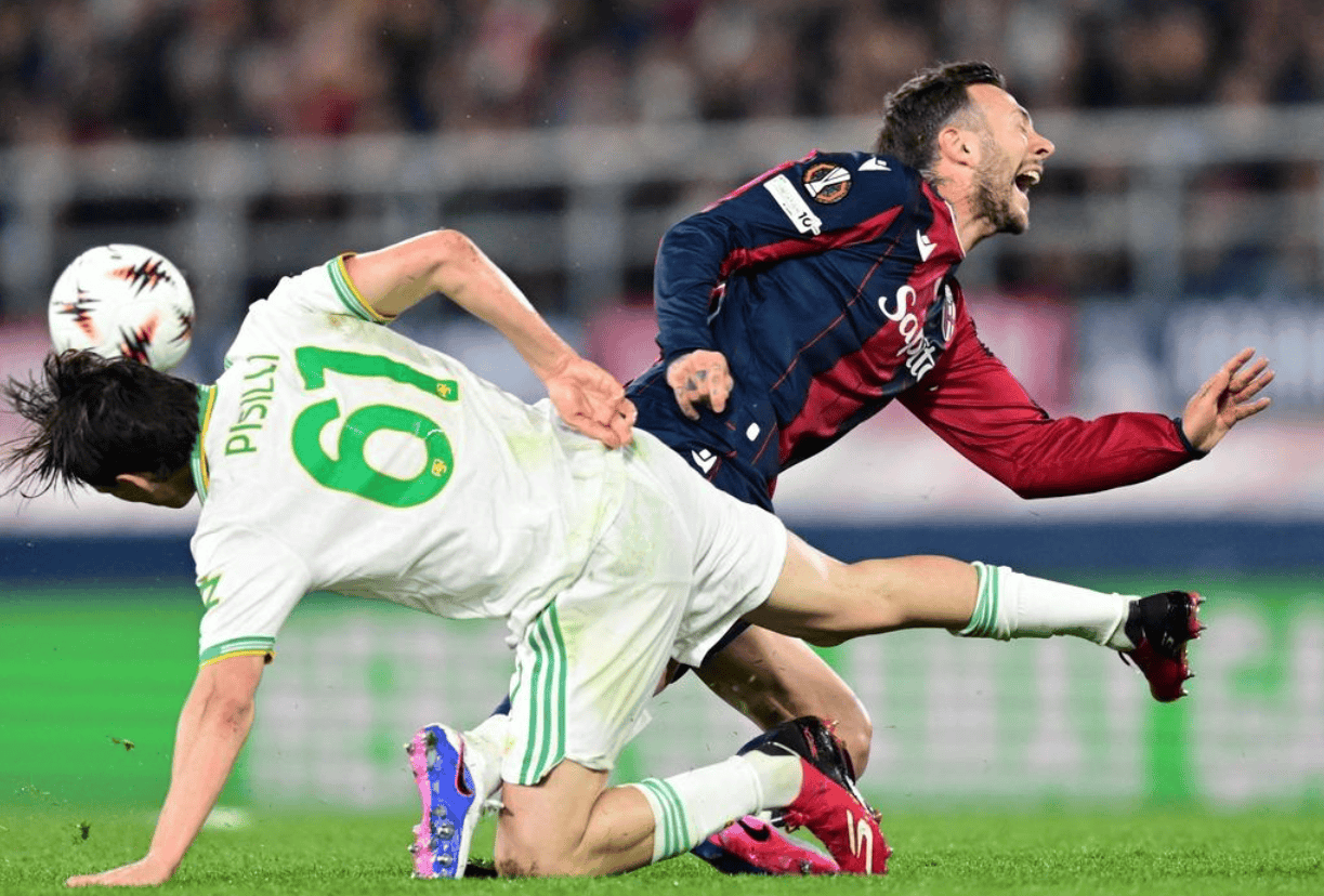 โรมและยุโรปพลิกคว่ำ เมจิก กอบกู้ : ทำคะแนนใน 5 นาที คะแนนสูงสุดในทีม_Bologna_Lorenzo_Pellegrini