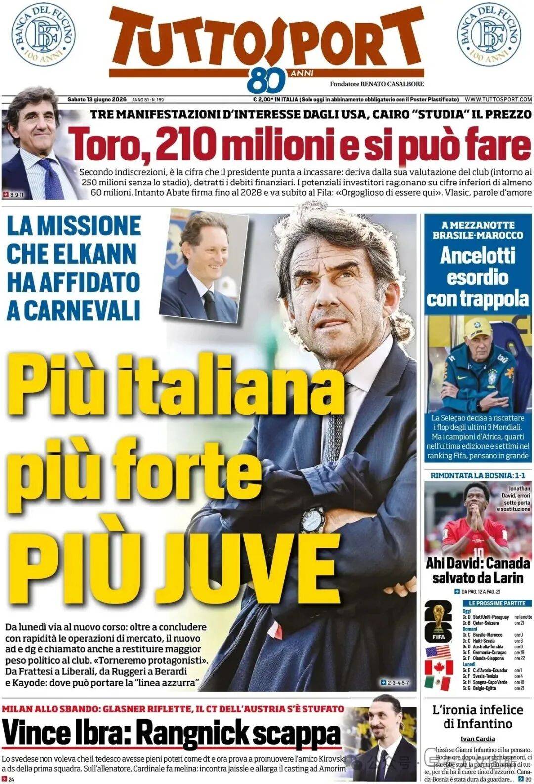 ภารกิจของ Carnevali: ทำให้ Juventus มากขึ้น อิตาลี ต้องการแนะนำ Liverpool Gemini_Sports_keysa_inter Milan